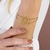 Pulseira Personalizada Dupla Letra Inicial Banhada a Ouro 18k ou Prata