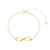 Pulseira Infinito Personalizada Nomes Banhada a Ouro 18k ou Prata