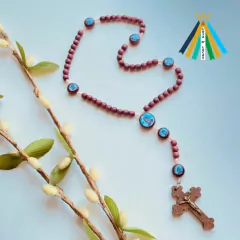 Terço de Madeira com Aparecida Especial