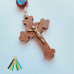 Terço de Madeira com Aparecida Especial