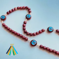 Terço de Madeira com Aparecida Especial