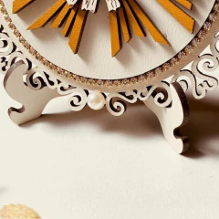 Enfeite de Mesa de Divino - Branco