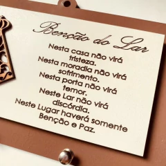 Porta Chave e Carta em MDF - Nossa Senhora Aparecida