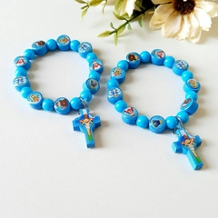 Pulseira Azul Infantil Santinhos