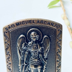 Enfeite de Mesa Arcanjo Miguel Envelhecido