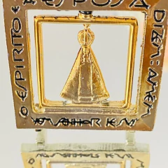 Enfeite de Mesa Nicho de Aparecida Dourado