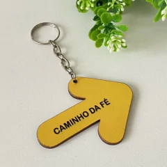Chaveiro de MDF - SETA CAMINHO DA FÉ