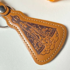 Chaveiro em Couro com Pitão - Aparecida