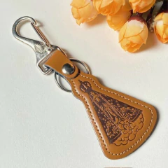 Chaveiro em Couro com Pitão - Aparecida