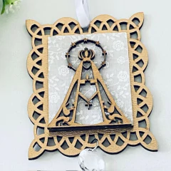 Adorno de Parede de Nossa Senhora Aparecida Dourado - comprar online