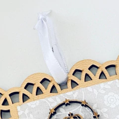 Imagem do Adorno de Parede de Nossa Senhora Aparecida Dourado
