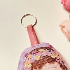Chaveiro Almofada Naninha Anjo da Guarda Rosa - FOFO!