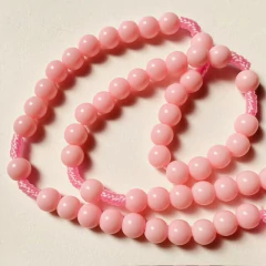 Terço Infantil Rosa com Aparecida Emborrachada 