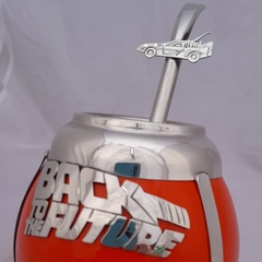 Mate Volver al Futuro. Ceramica y alpaca. Con bombilla - comprar online