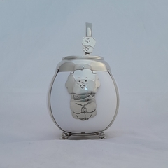 Mate RJ. cerámica y alpaca. con bombilla
