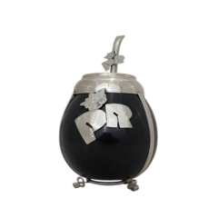 Mate Redondos. Patricio Rey. Cerámica y alpaca. Con bombilla - tienda online