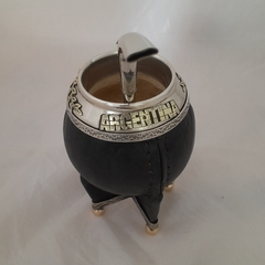 Mate Torpedo Imperial. Argentina. Con base alpaca y bronce. - comprar online
