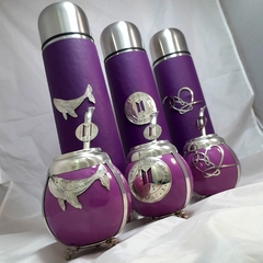 Set BTS. I Purple You. Mate, bombilla y termo.