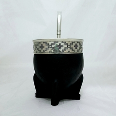 Imperial Premium. Cuero y Alpaca. Con bombilla de Alpaca