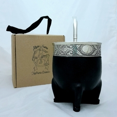 Imperial Premium. Cuero y Alpaca. Con bombilla de Alpaca - comprar online