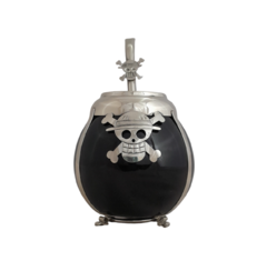 Mate Luffy One Piece. Cerámica y alpaca. Con bombilla - comprar online