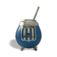 Mate Racing Club. Cerámica y alpaca. Con bombilla