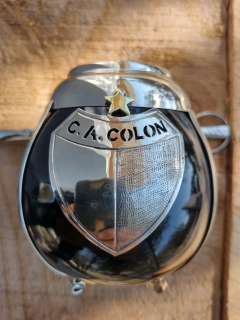 Mate Colón Con Estrella. Incluye Bombilla con fecha. Cerámica y alpaca