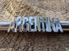 Imagen de Mate Argentina. Cerámica y alpaca. Con bombilla