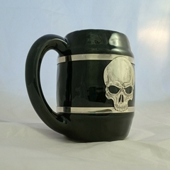 Chopp Calavera. 500 CC. Cerámica y alpaca en internet