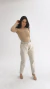 Calça Mom Jeans Off White