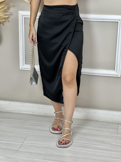 Saia Midi Acetinada - comprar online