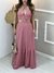 Vestido Longo em Crepe