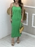 Vestido midi canelado Thais - Pine Store