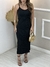 Vestido midi canelado Thais