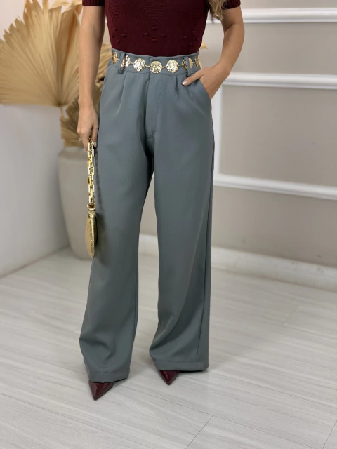 Calça Pantalona Alfaiataria - Pine Store