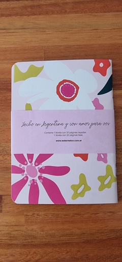 Pack x 2 libretas Flores