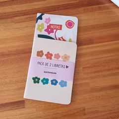 Pack x 2 libretas Flores - comprar online