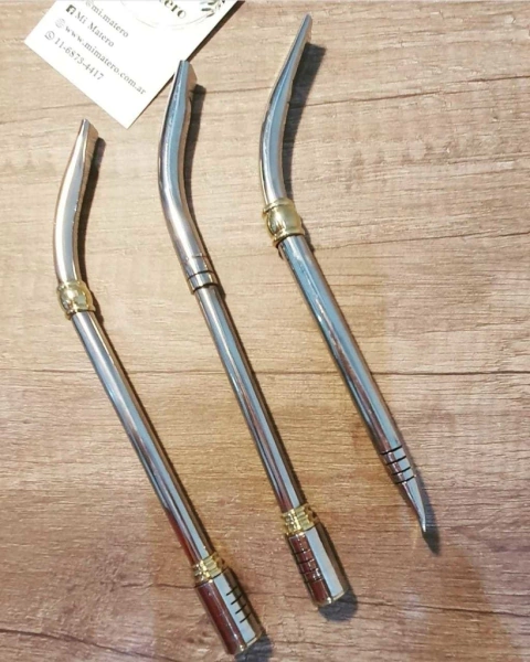 Bombilla de Acero Inox. Pico de Loro x unidad