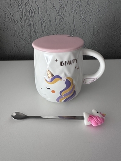 Taza unicornio blanca - comprar online