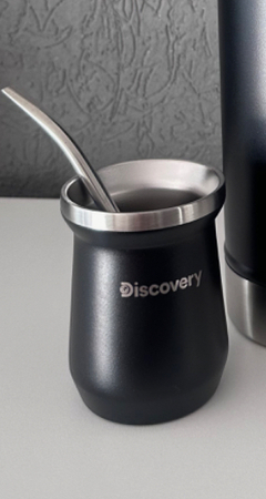 Mate de acero Negro