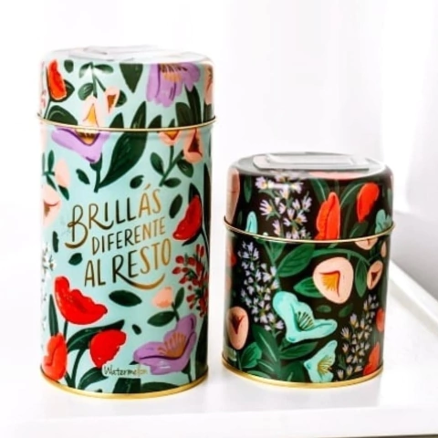 Par de Latas (Yerbera + Azucarera) c/Pico Vertedor