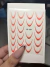 Sticker French ombre rojo