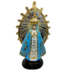 VIRGEN DE LUJAN 40 CM - DETALLES EN ORO Y PLATA