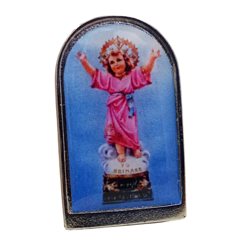 CUADRO CAPILLITA DIVINO NIÑO 3,5 CM.