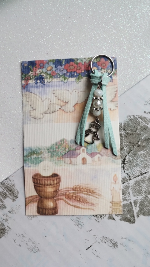 LLAVERO CON ARO MAS ANGEL