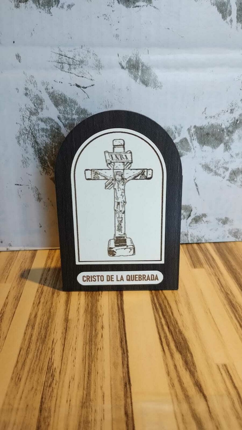 CUADRO MADERA CRISTO DE LA QUEBRADA 11CM
