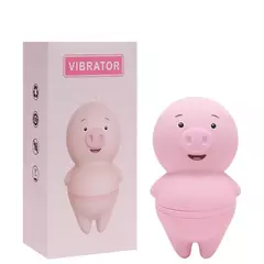 PORQUINHO ESTIMULADOR DE CLITÓRIS C/ LÍNGUA E 2 MODOS DE VIBRAÇÃO - Valentinna Sex Shop