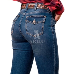 Calça Tassa Feminina Boot Cut Medium Wash 4710-1 - comprar online