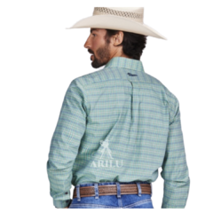 Camisa All Hunter Masculina Custom Fit Xadrez Verde 2994 - comprar online
