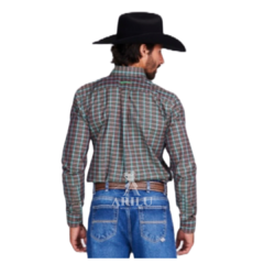 Camisa All Hunter Masculina Classic Fit Xadrez Verde 3129 na internet